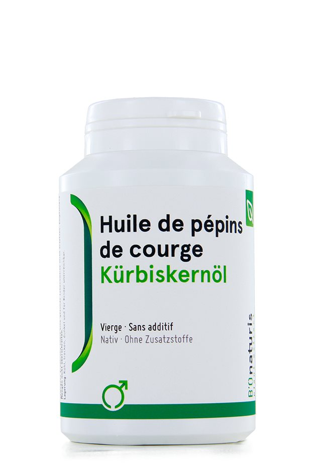 BIONATURIS Huile Pépins de Courge 500mg 180 Capsules - Prostate &amp; Bien-être Urinaire | Complément Alimentaire