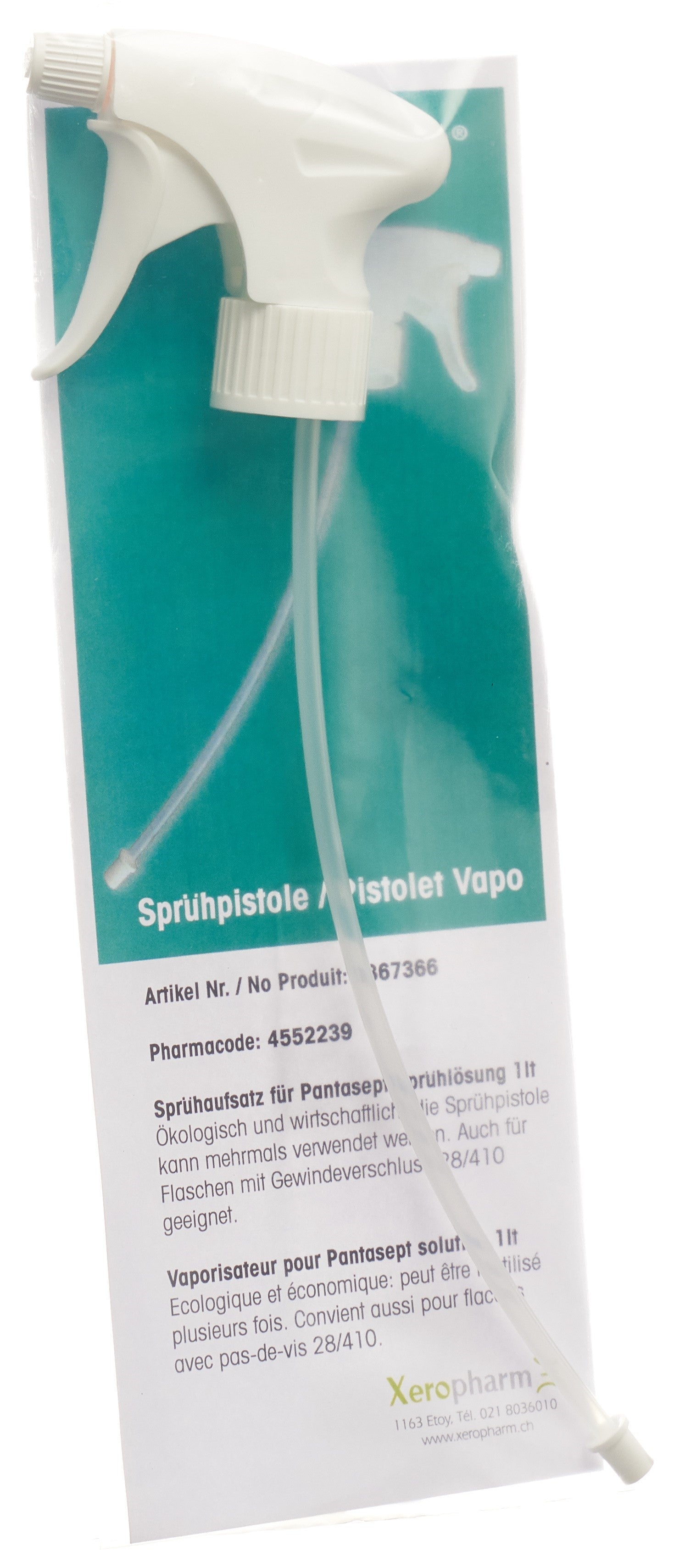 PANTASEPT Pulvérisateur Pistolet pour Flacon 1 L Blanc Désinfectant