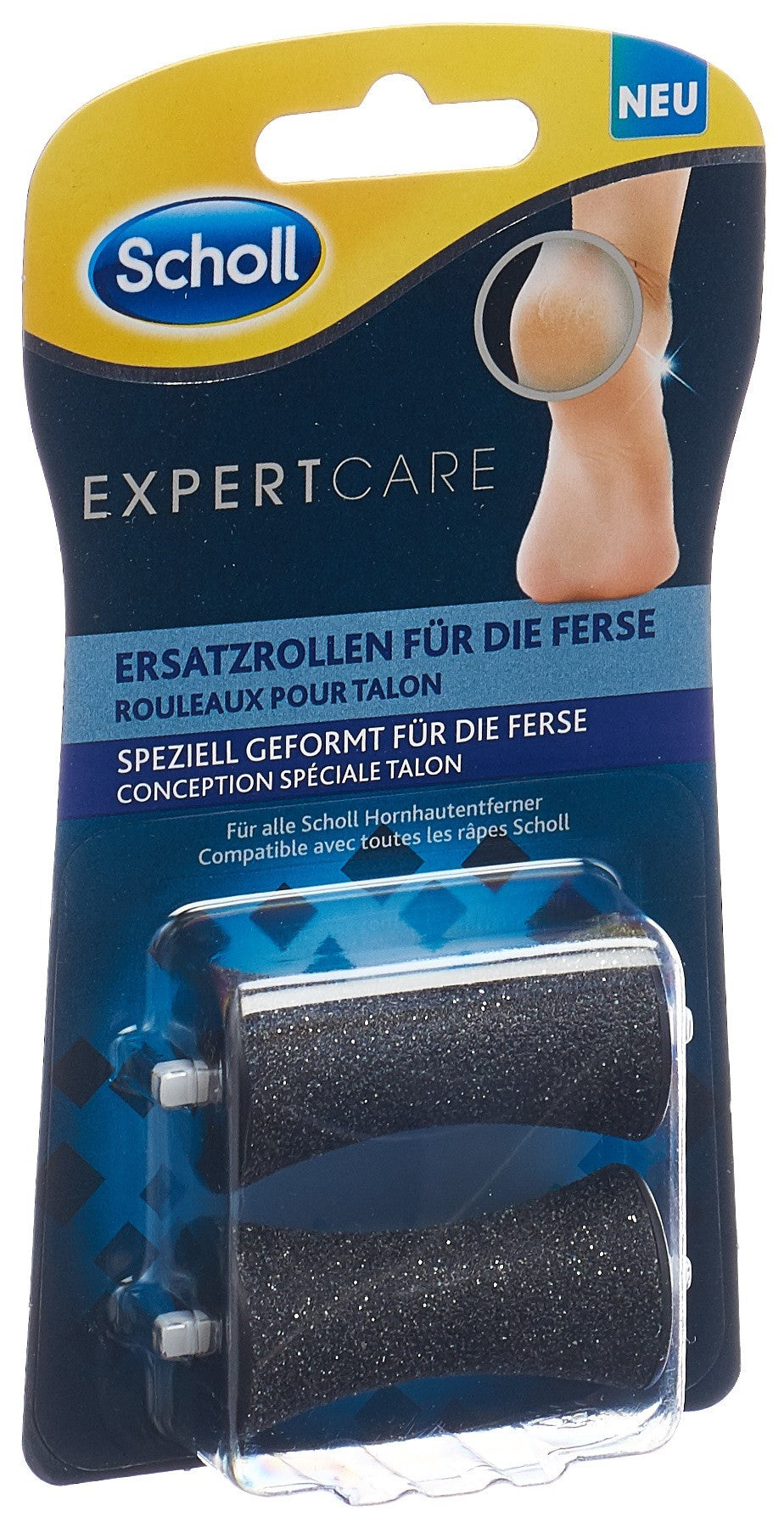 Scholl Expert Care Rouleaux Rechange Talons Soin 2 Pièces