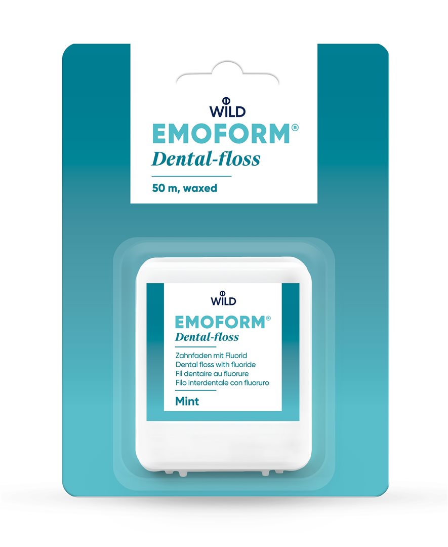 EMOFORM Fil Dentaire Menthe 50 m | Nettoyage Profond &amp; Fraîcheur