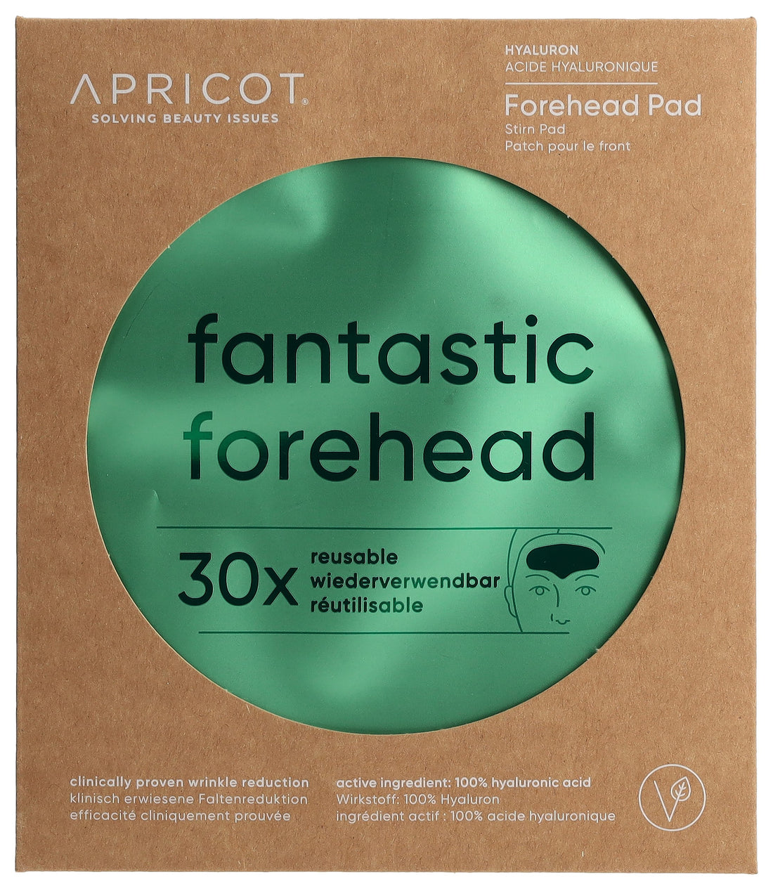 APRICOT Pad Frontal Anti-Rides Acide Hyaluronique | Soin Repulpant