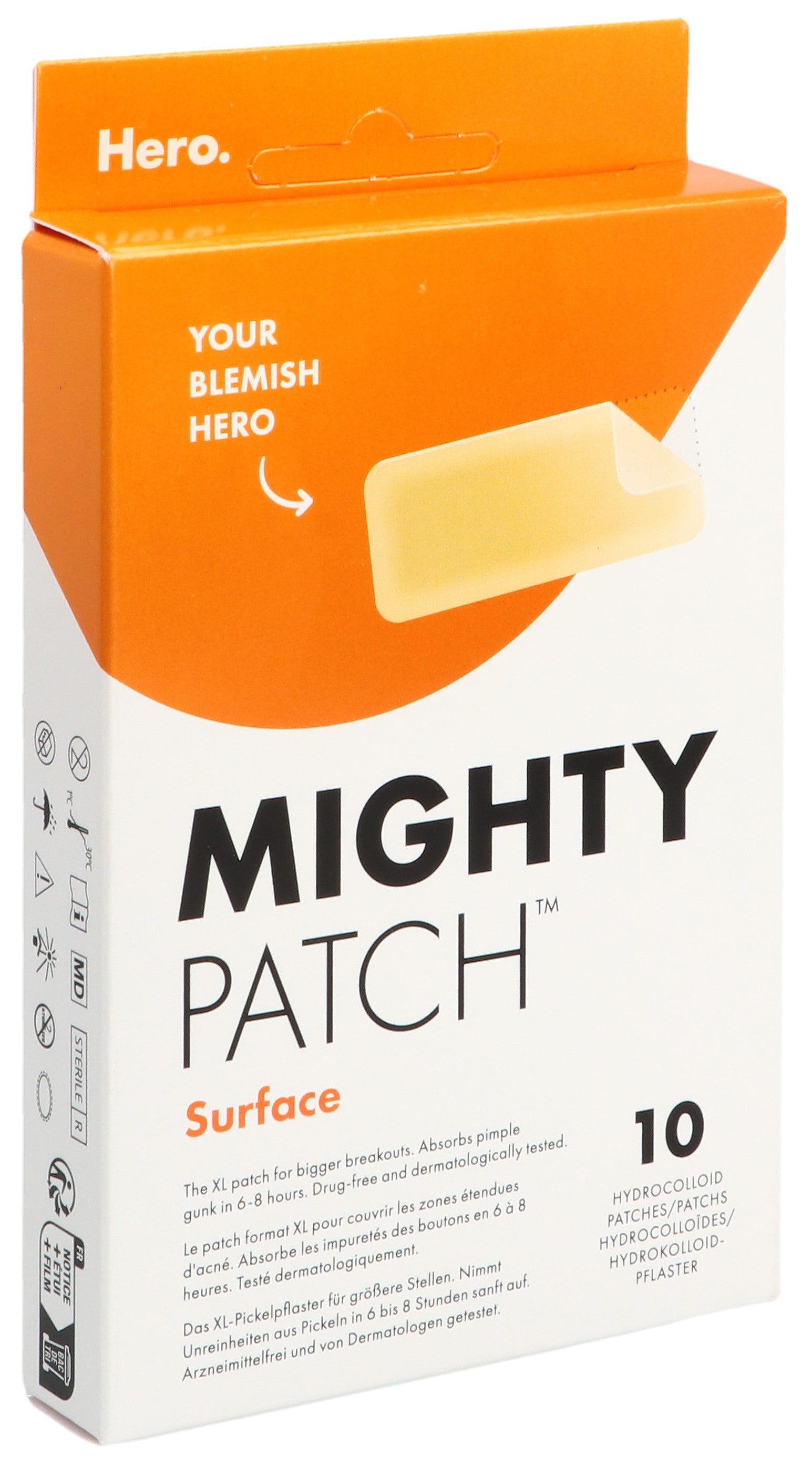 HERO. Mighty Patch Patchs Anti-Acné Efficaces | 10 Pièces