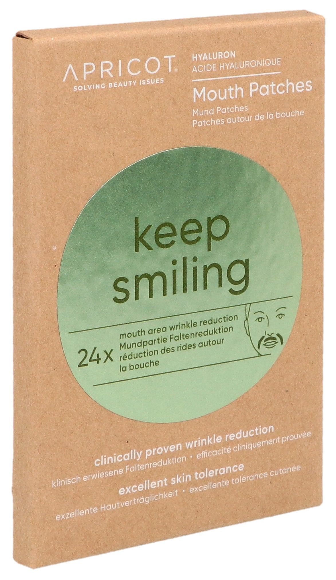 APRICOT Patchs Buccaux Anti-Rides Acide Hyaluronique 24 Pièces