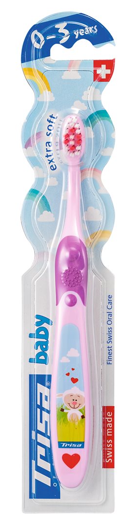 TRISA Brosse à Dents Bébé 0-3 Ans Douce | Soin Oral Bébé