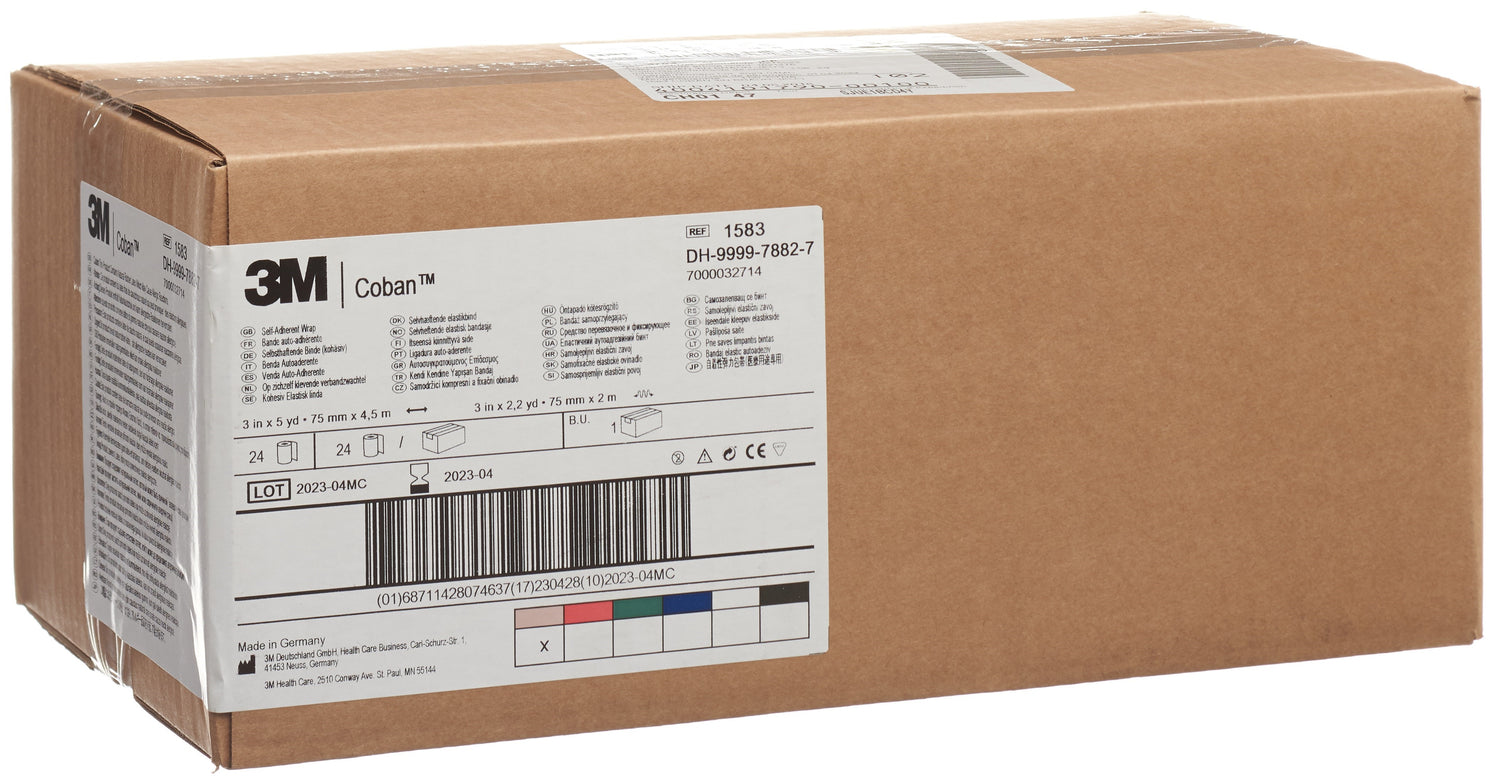 3M COBAN bande adhé 7.6cmx4.5m chair 24 pce