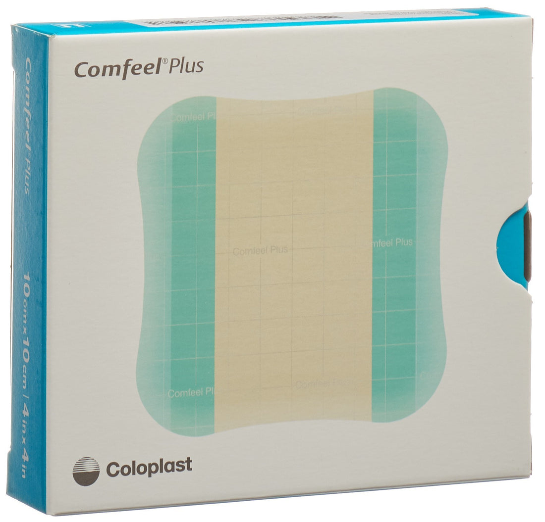COMFEEL Plus Pansement Hydrocolloïde Biseauté 10x10cm 10 Pièces