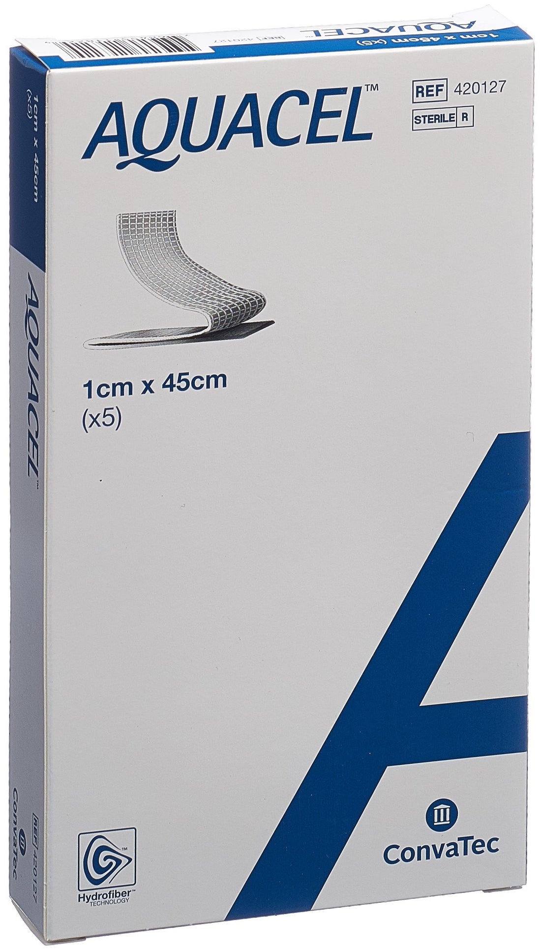 AQUACEL Hydrofiber Mèche Pansement Cicatrisant | 5 Pièces 1x45cm