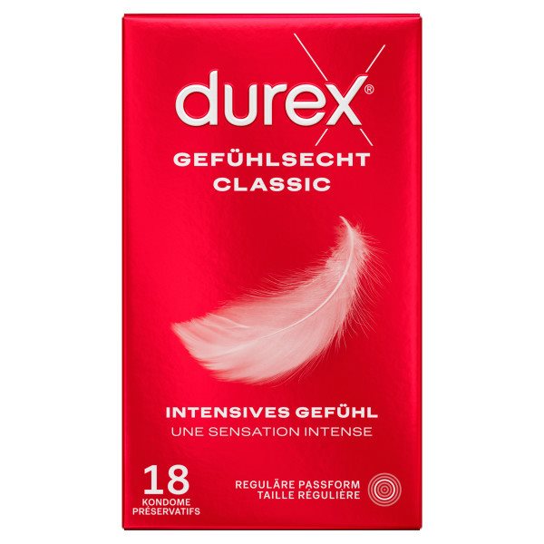 Durex Préservatifs Sensoriels Classic 18 Pièces | Confort &amp; Plaisir