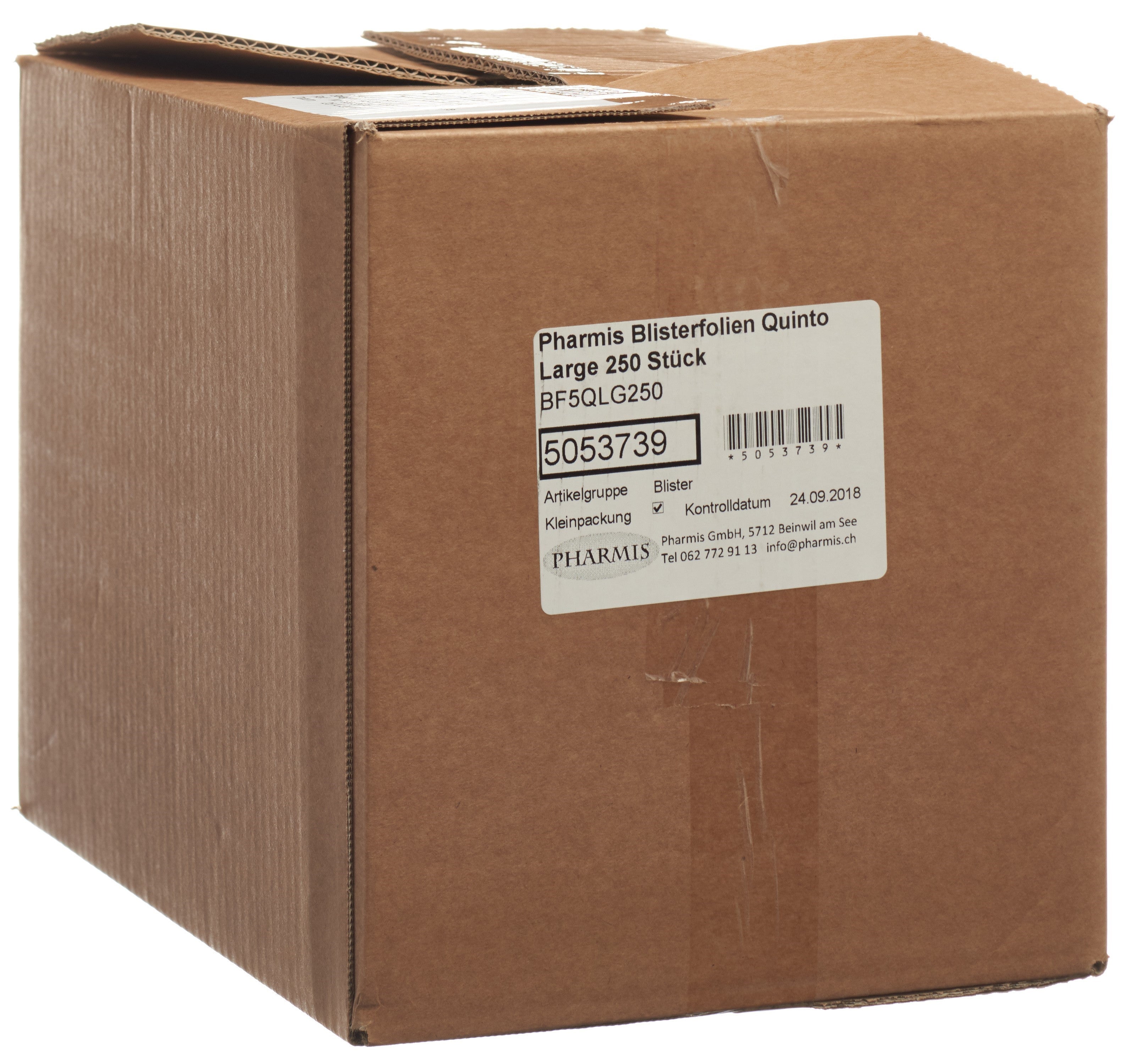 PHARMIS Feuilles Blister Quinto Large 250 Pièces | Confort &amp; Hygiène