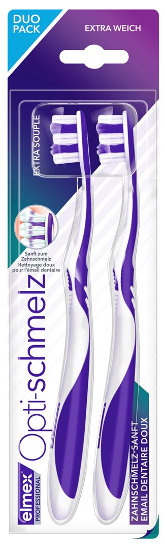 Elmex PRO Opti-email Brosse à Dents Duo 2 Pièces | Soin Intense