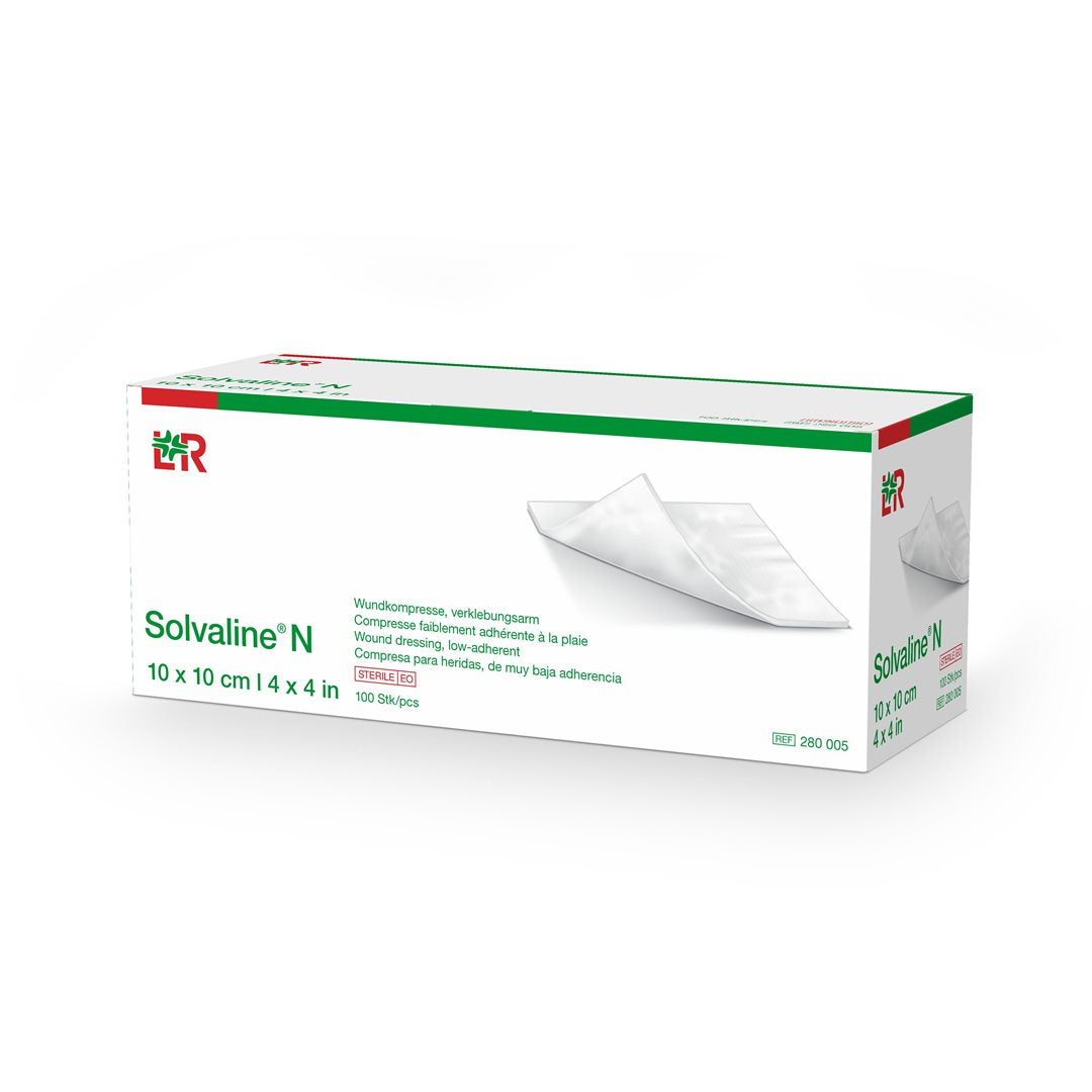 Solvaline Compresse Vulnéraire Cicatrisante 10x10cm 100 Pièces