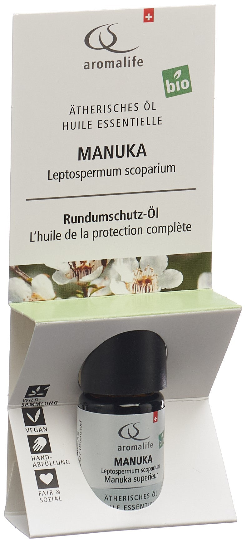 AROMALIFE Huile Essentielle Manuka Bio 5 ml | Soin Purifiant