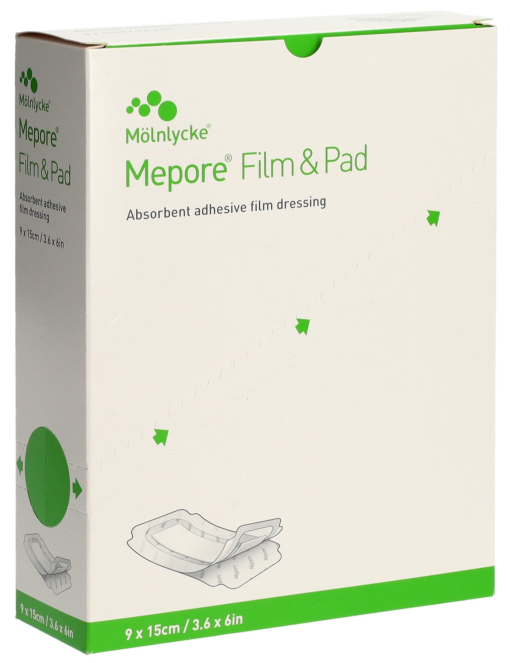 MEPORE Film &amp; Pad Pansement Adhésif 9x15cm 30 Pièces