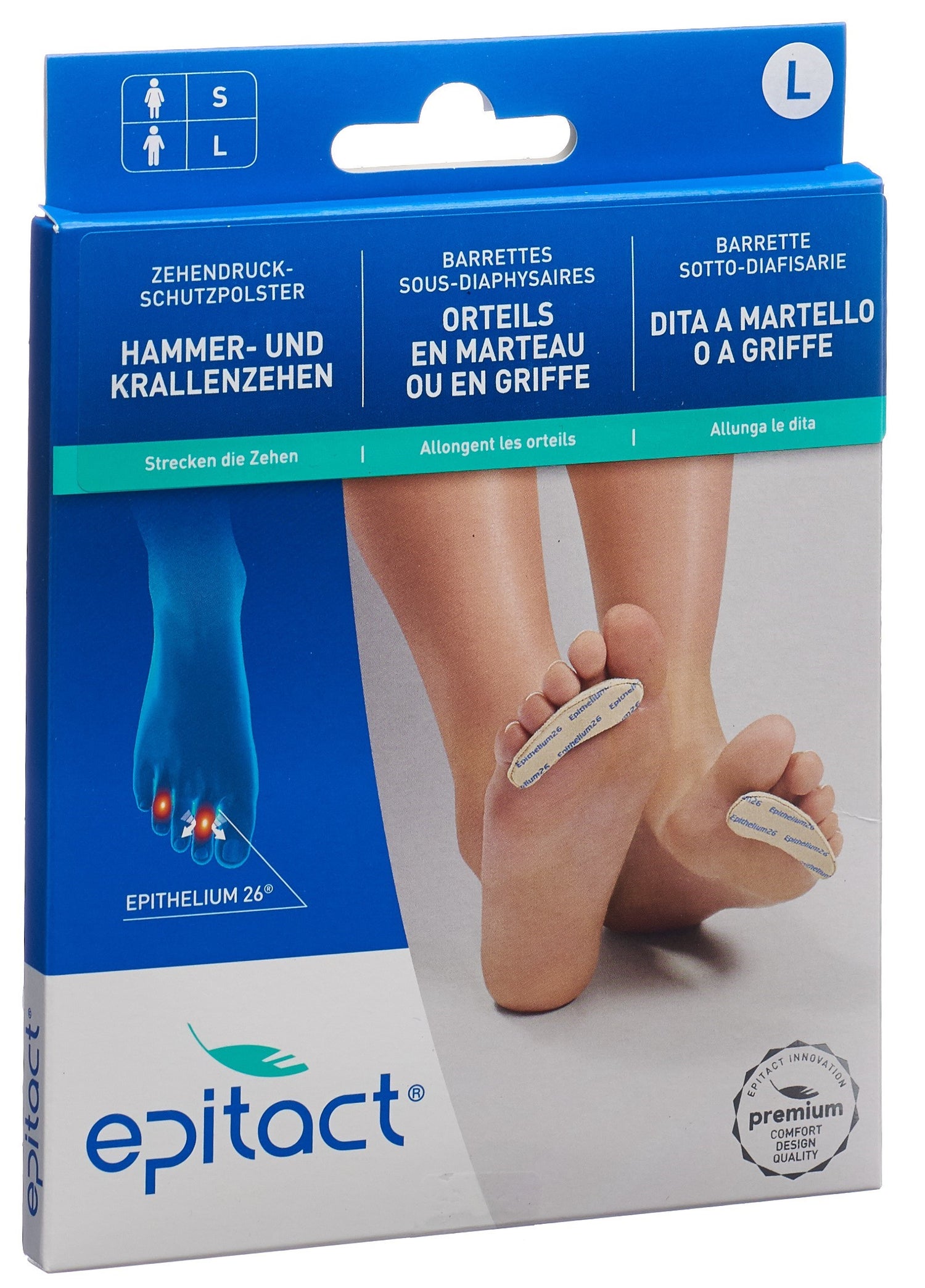 EPITACT Orthèse Hallux Valgus Homme Soulagement Douleur | 1 Paire