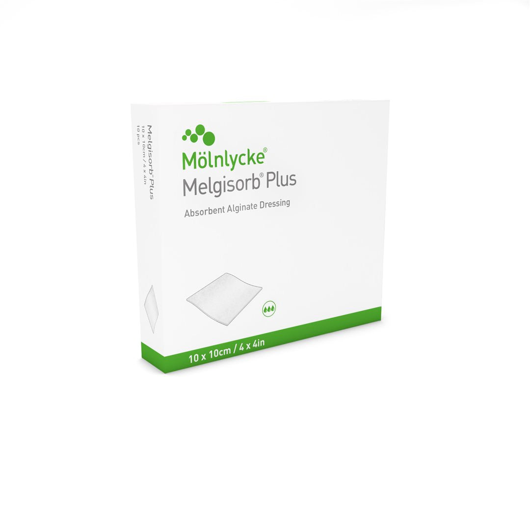 Melgisorb Plus Pansement Alginate Stérile 10x10cm 10 Pièces
