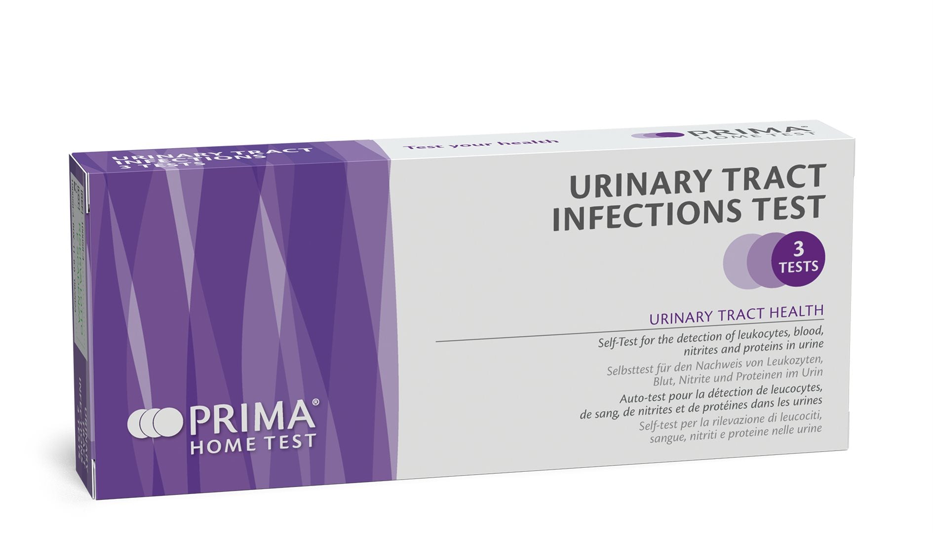 Prima Home Test Infection Urinaire 3 Tests | Rapide &amp; Fiable