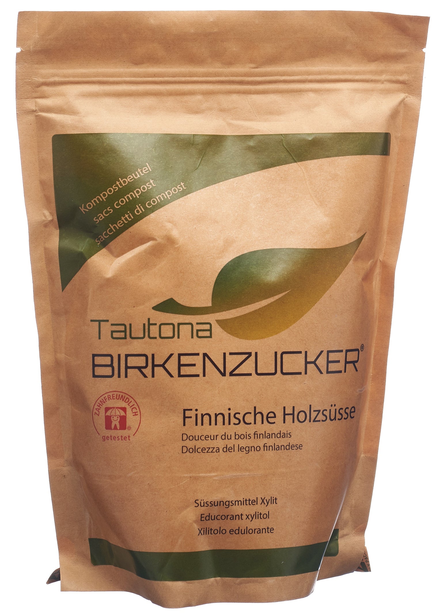 TAUTONA Xylit Sucre de Bouleau Nachfüllbeutel 1 kg Édulcorant Naturel