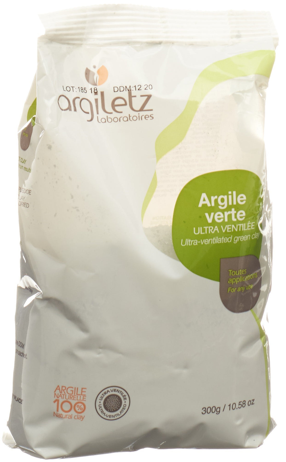 Argiletz Argile Verte Ultra Ventilée 300g | Soin Purifiant