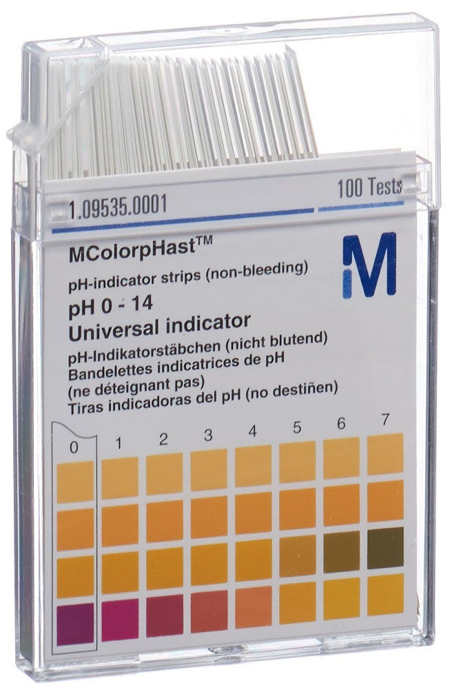 MERCK Bandelettes pH 0-14 Précises | 100 Unités