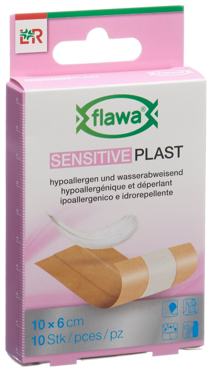 FLAWA SENSITIVE Pansement Adhésif 6x10cm | 10 Pièces Douceur &amp; Protection
