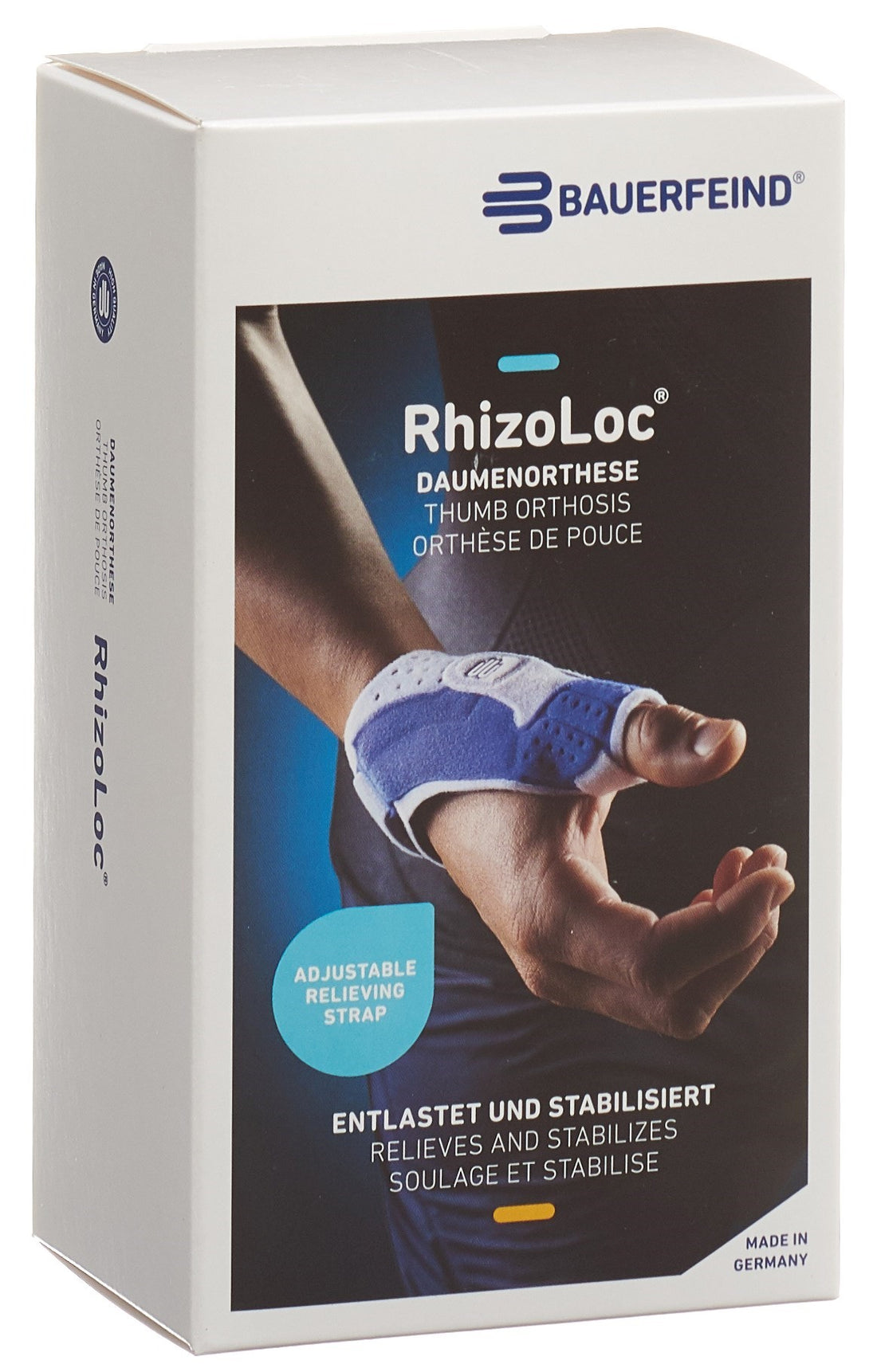 BAUERFEIND RhizoLoc Orthèse Pouce Stabilisatrice Taille 1 | Confort
