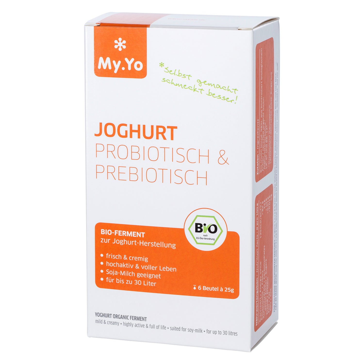 MY.YO Ferment Probiotique &amp; Prébiotique Bien-être Digestif | 6 x 25 g
