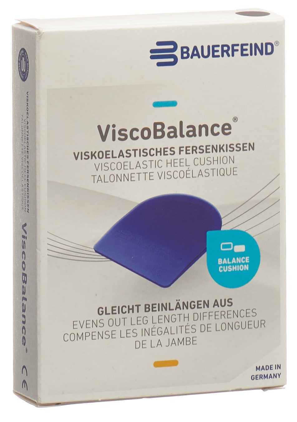 BAUERFEIND ViscoBalance Talonnettes Soulagement Douleur Talons | 1 Paire