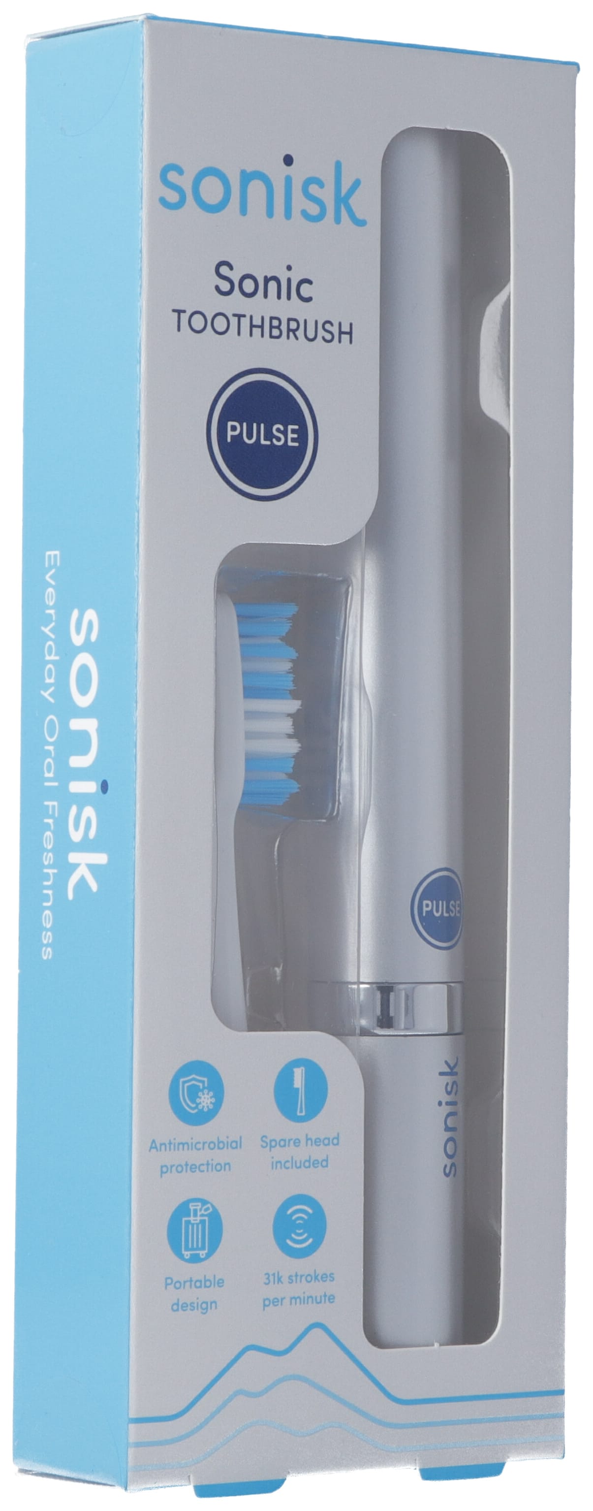 SONISK Brosse à Dents Sonique Argentée Blancheur | Adulte