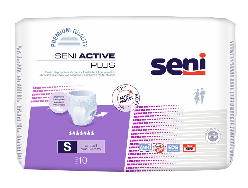 SENI Active Plus Pants Taille S 10 protections | Confort &amp; Sécurité