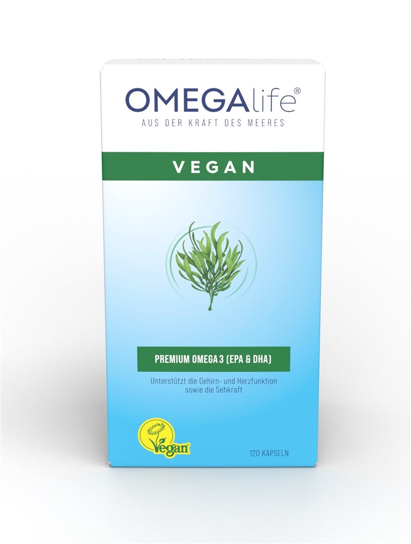 OMEGA-LIFE Vegan 120 capsules Oméga 3 essentiels | Complément alimentaire