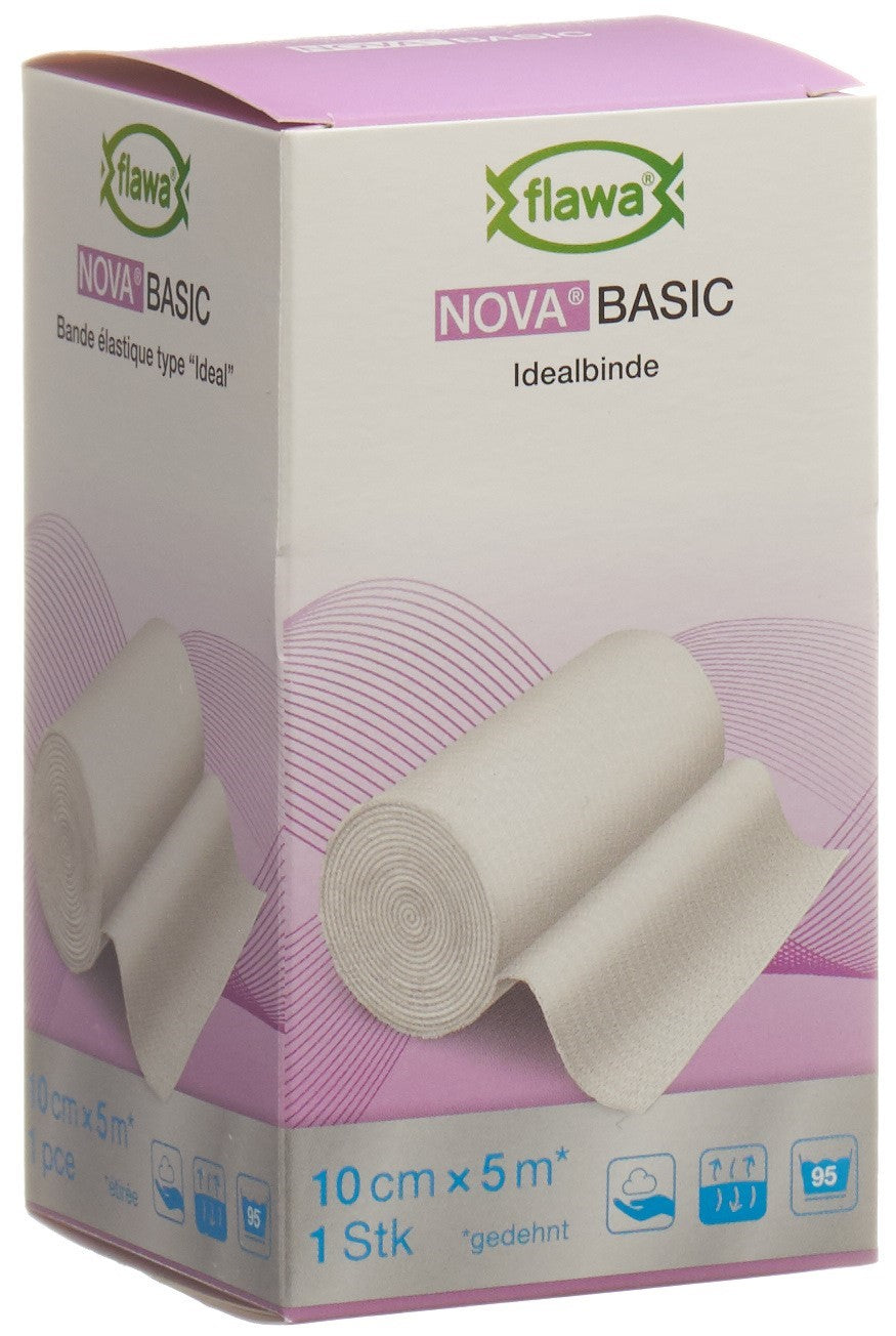 FLAWA Nova Basic Bande de gaze 10 cm x 5 m | Soin et Confort