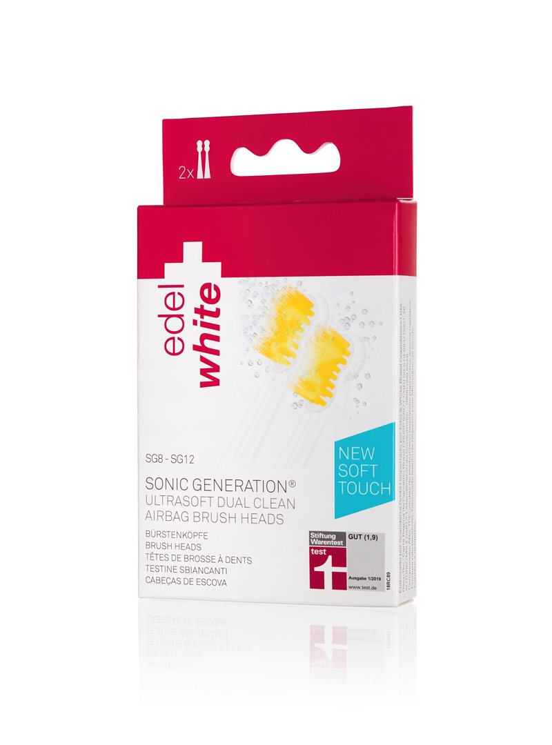 EDEL+WHITE Sonic Dual Clean Têtes Brosse à Dents G8+ | Lot 2