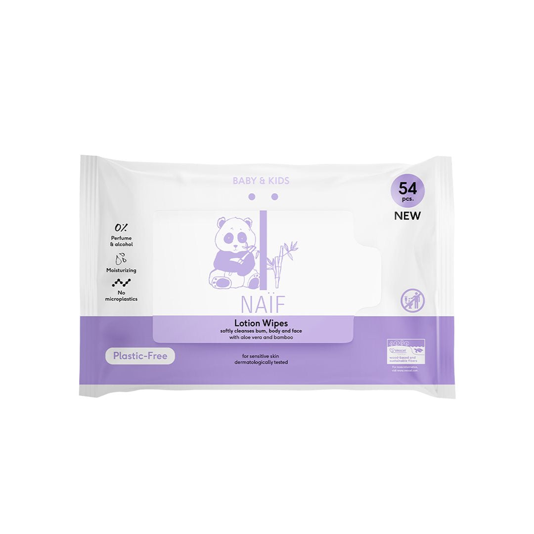 NAIF Lingettes Bébé Bio Lot 3x54 | Douceur &amp; Protection