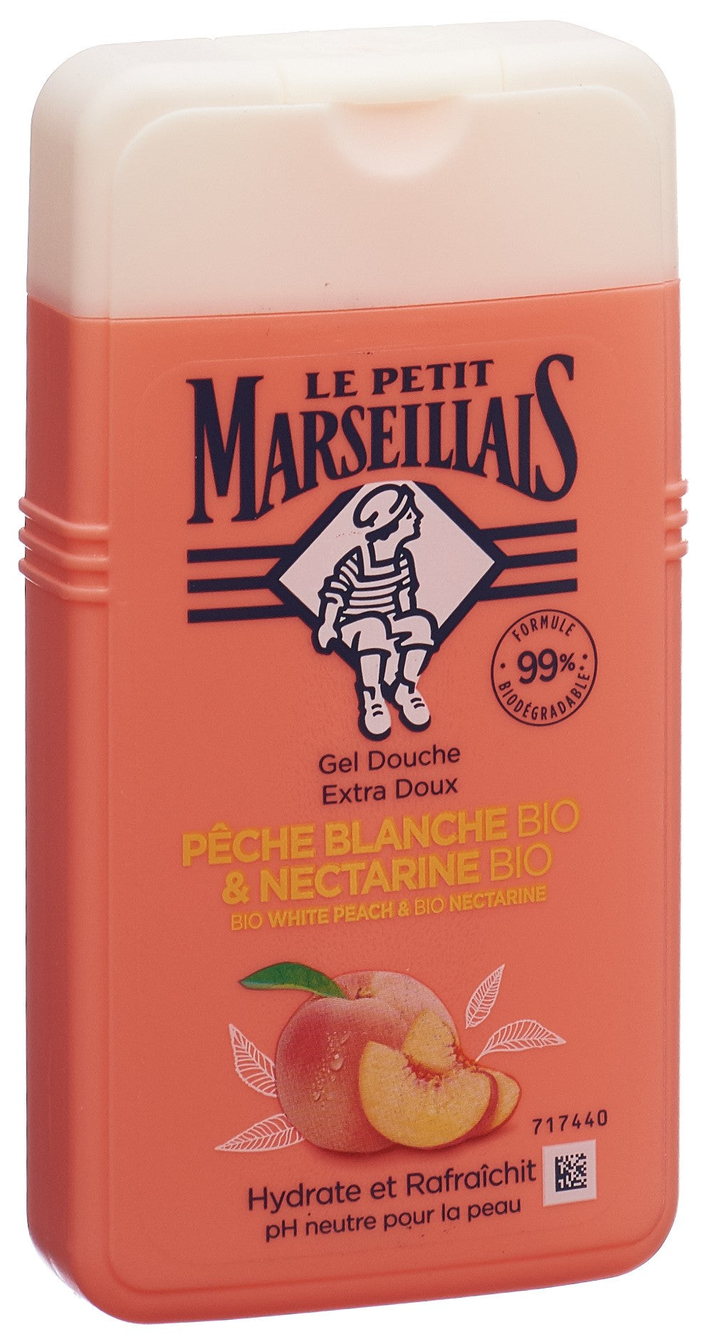 Le Petit Marseillais Gel Douche Bio Pêche &amp; Nectar 250 ml Douceur