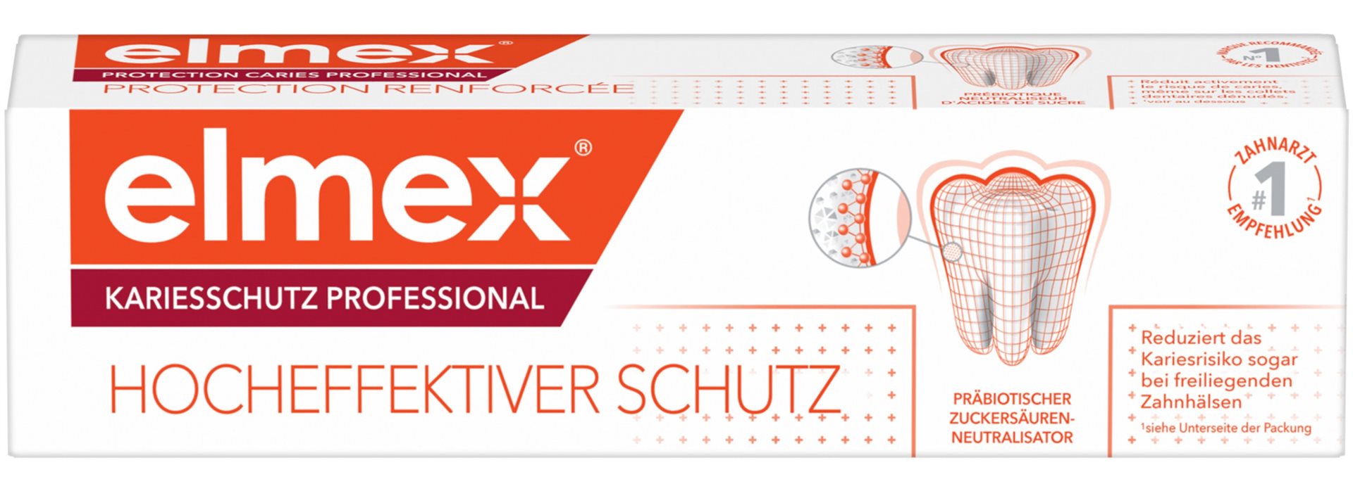 Elmex Protect Caries Prof Dentifrice Protection Caries | Tube 75 ml