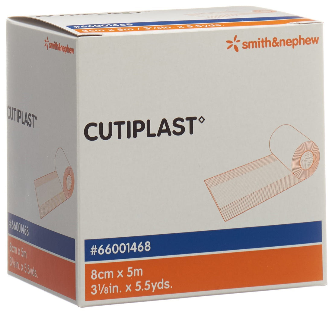 CUTIPLAST Pansement Tissé 8cm x 5m Blanc - Soin &amp; Protection | Confort