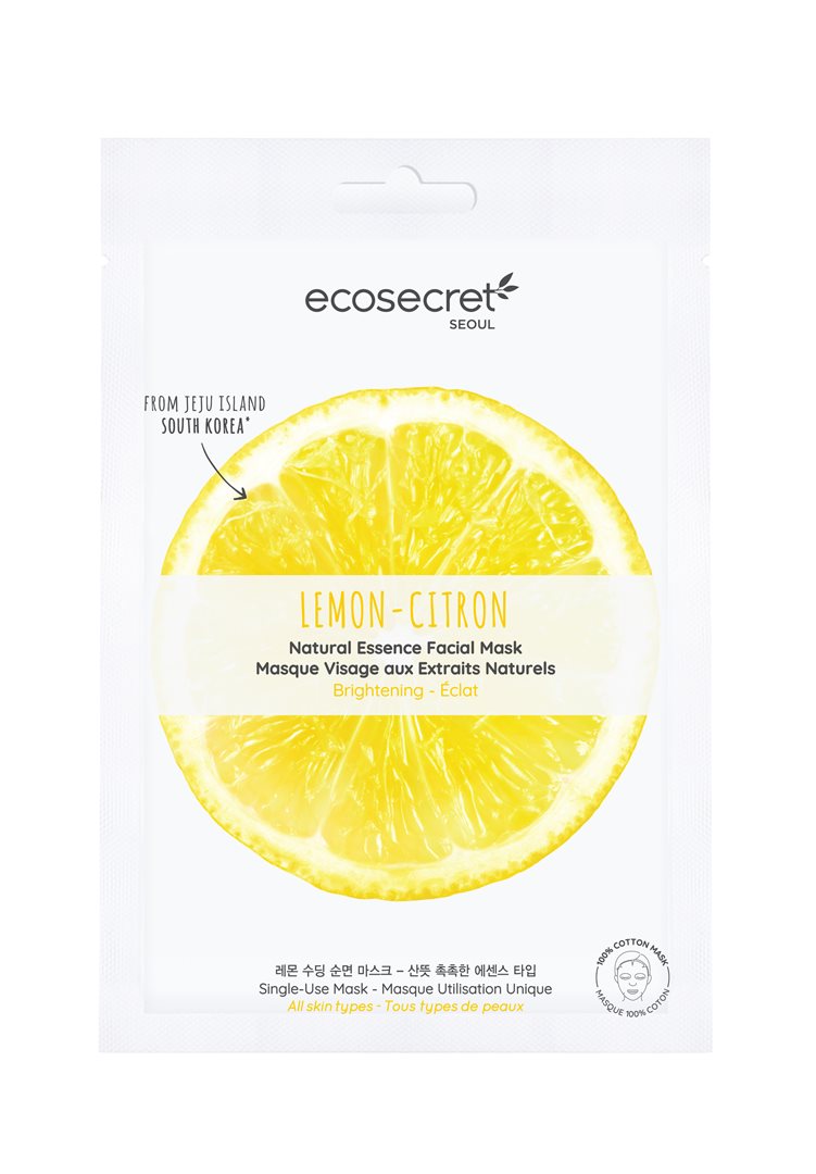 ECOSECRET Masque Éclat Citron Peau Lumineuse | 20 ml