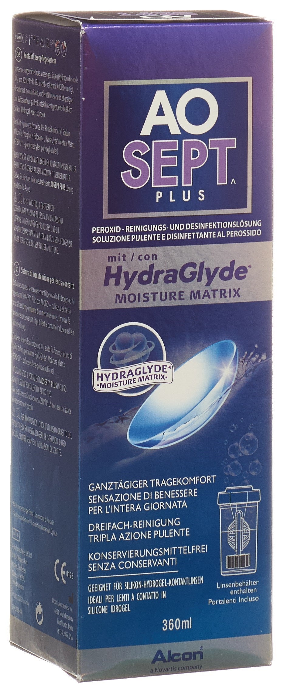 AOSEPT PLUS Solution Nettoyante Lentilles | 360 ml