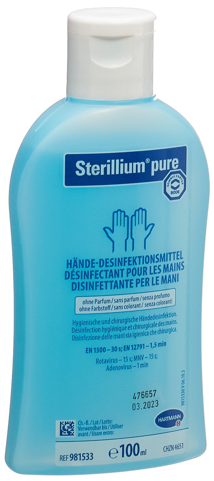 STERILLIUM pure Désinfectant Mains 100 ml | Hygiène Essentielle