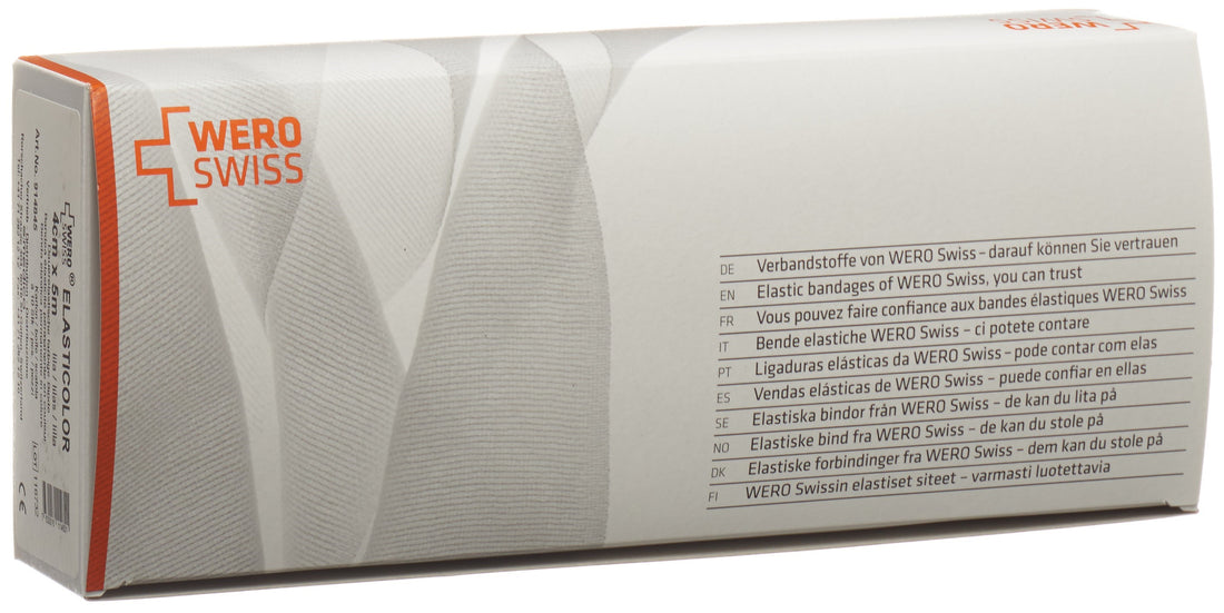 WERO SWISS Elasticolor band él 5mx4cm lilas 10 pce