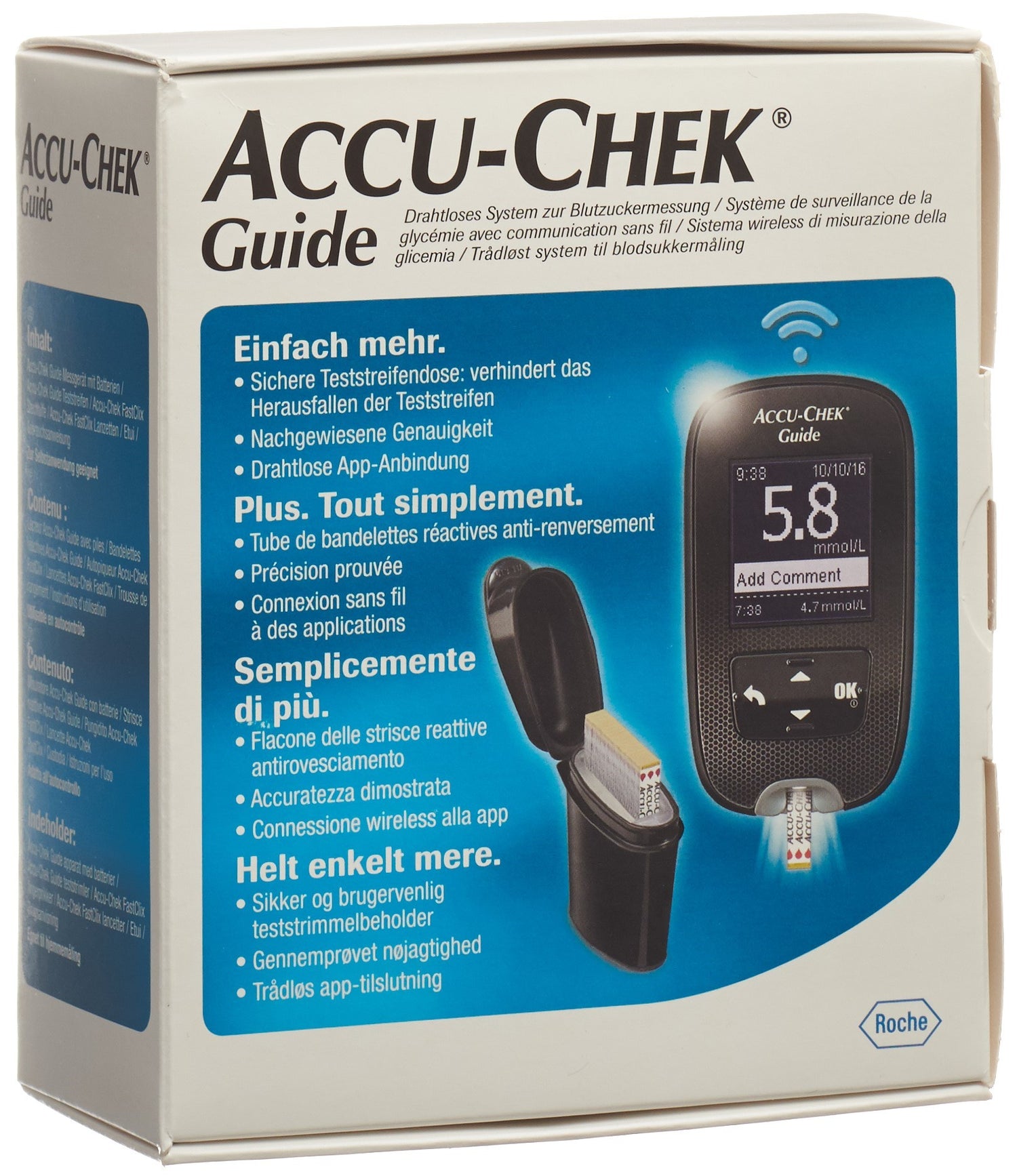 ACCU-CHEK Guide set mmol/l incl 1x10 tests