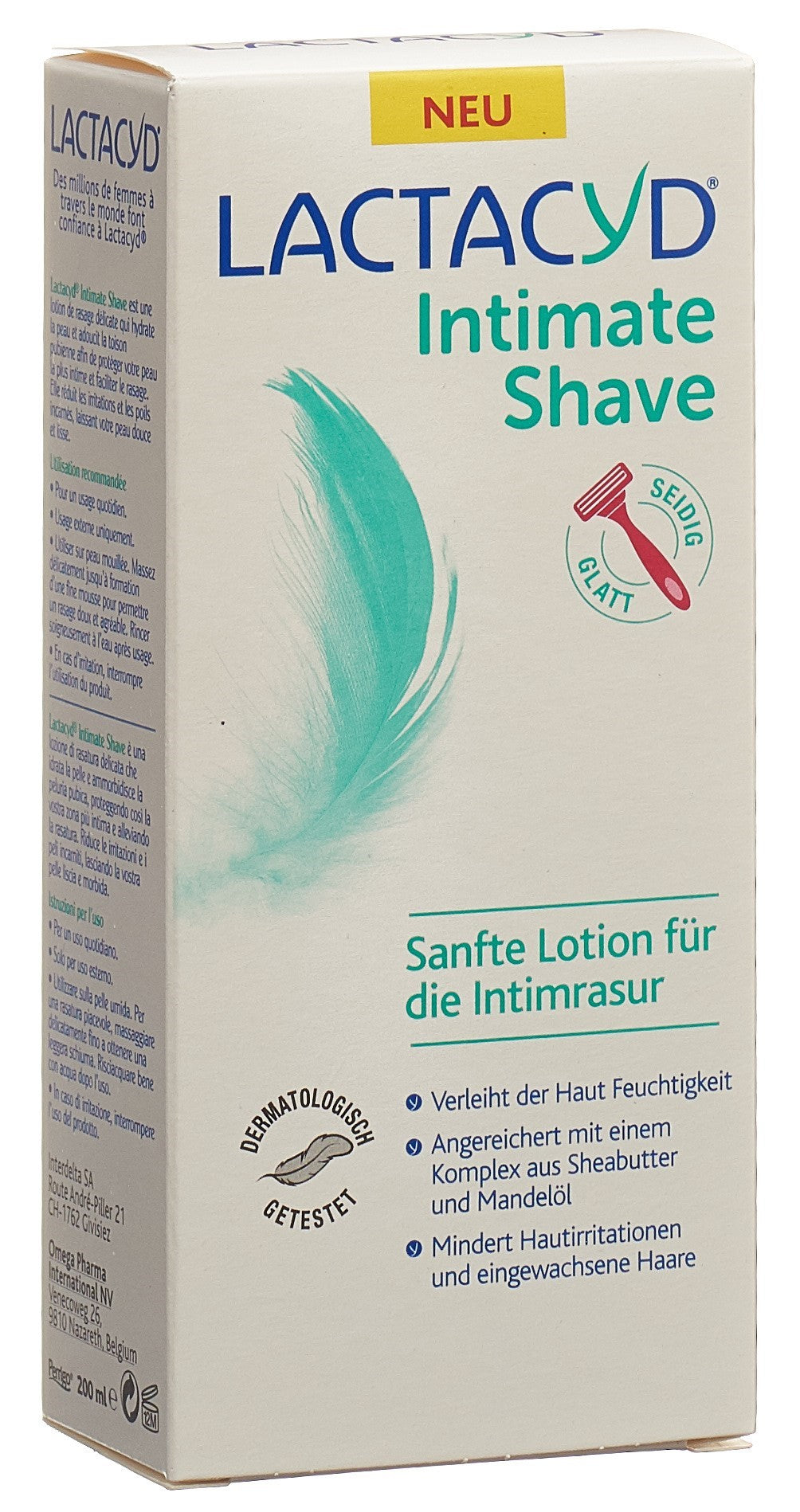 LACTACYD Soin Intime Rasage Douceur 200 ml