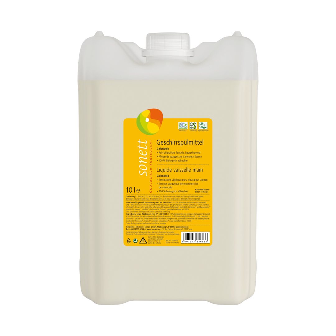 Sonett Liquide Vaisselle Calendula Écologique 10 Litres