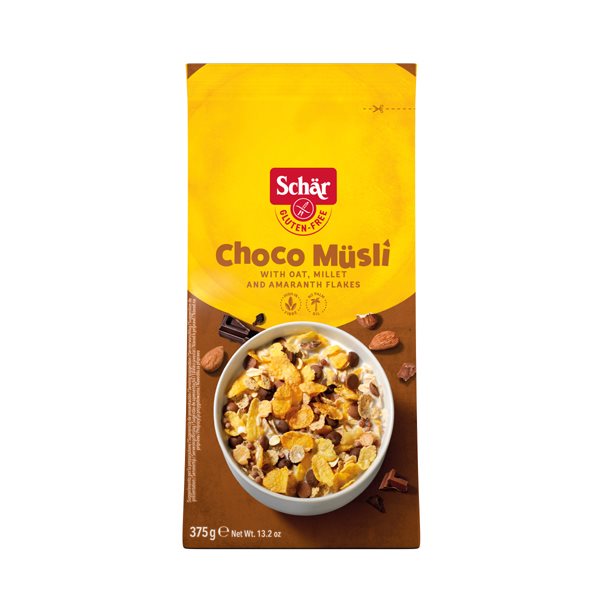Schär Choco Muesli sans gluten petit-déjeuner 375 g