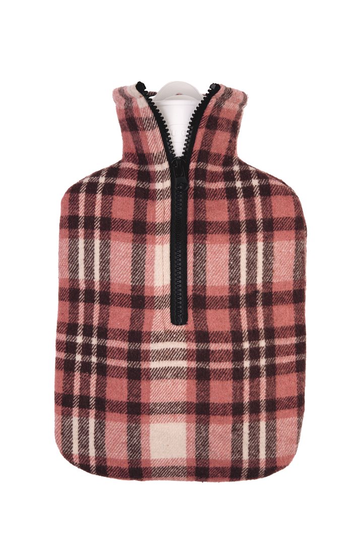 Frosch Bouillotte PVC 1.8 L Flanelle Rose Confort | Chaleur Douce