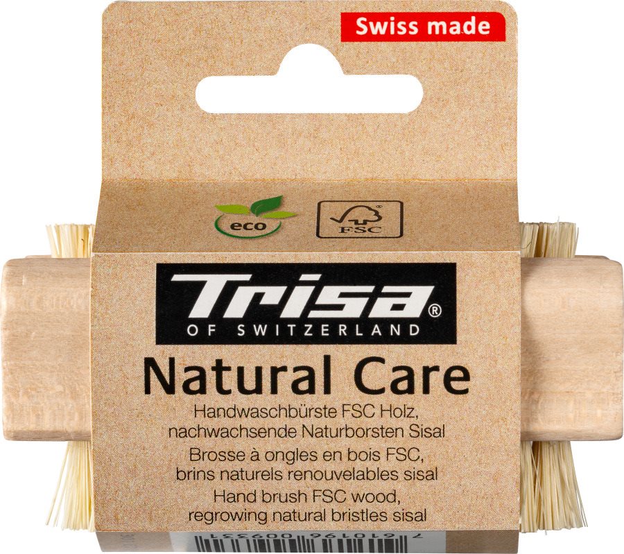 TRISA Natural Care Brosse Ongles Bois Naturel | Soin Manucure