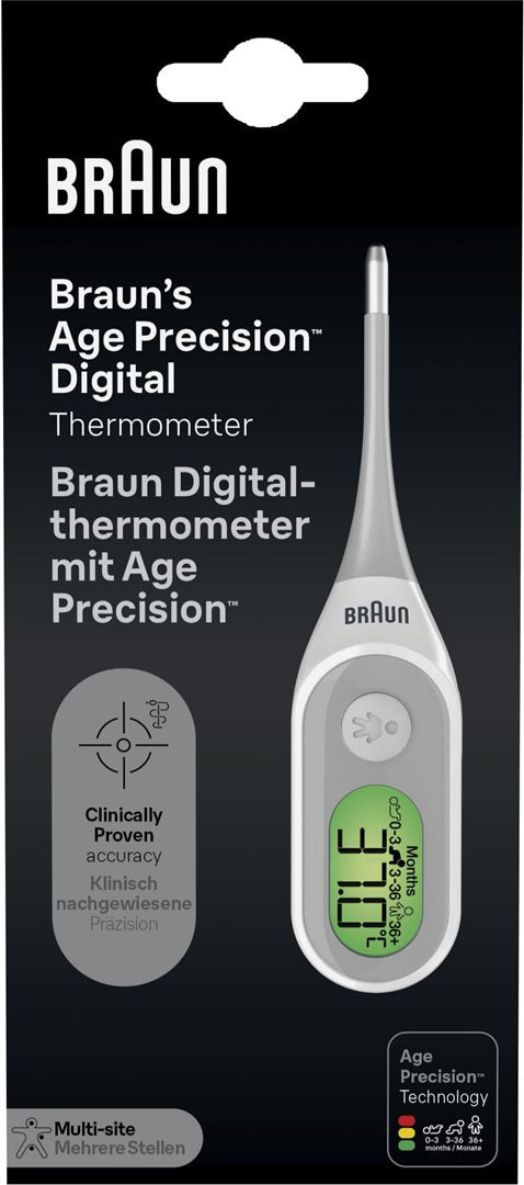 Braun Age Precision Thermomètre Digital PRT 2000 Fiable | Précis
