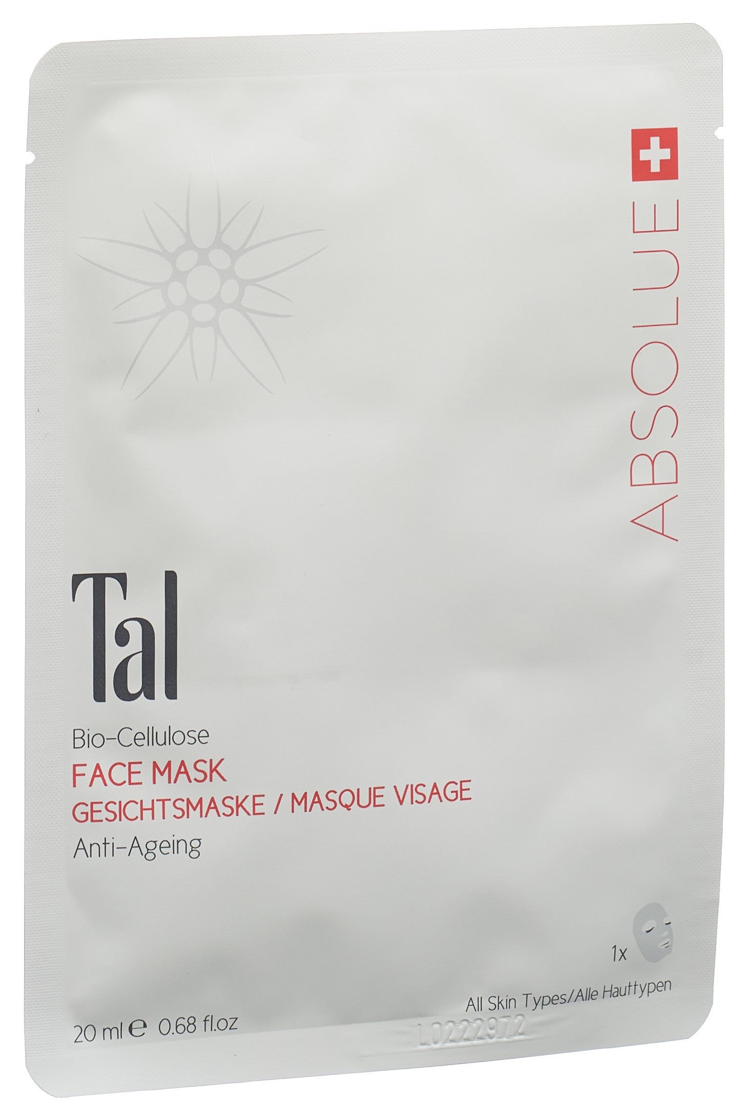 TAL Absolue Masque Visage Bio Cellulose Hydratant | 20 ml