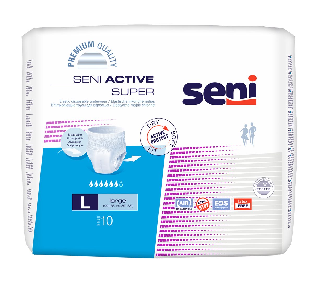 SENI Active Super Pants Taille L 10 pièces | Protection discrète