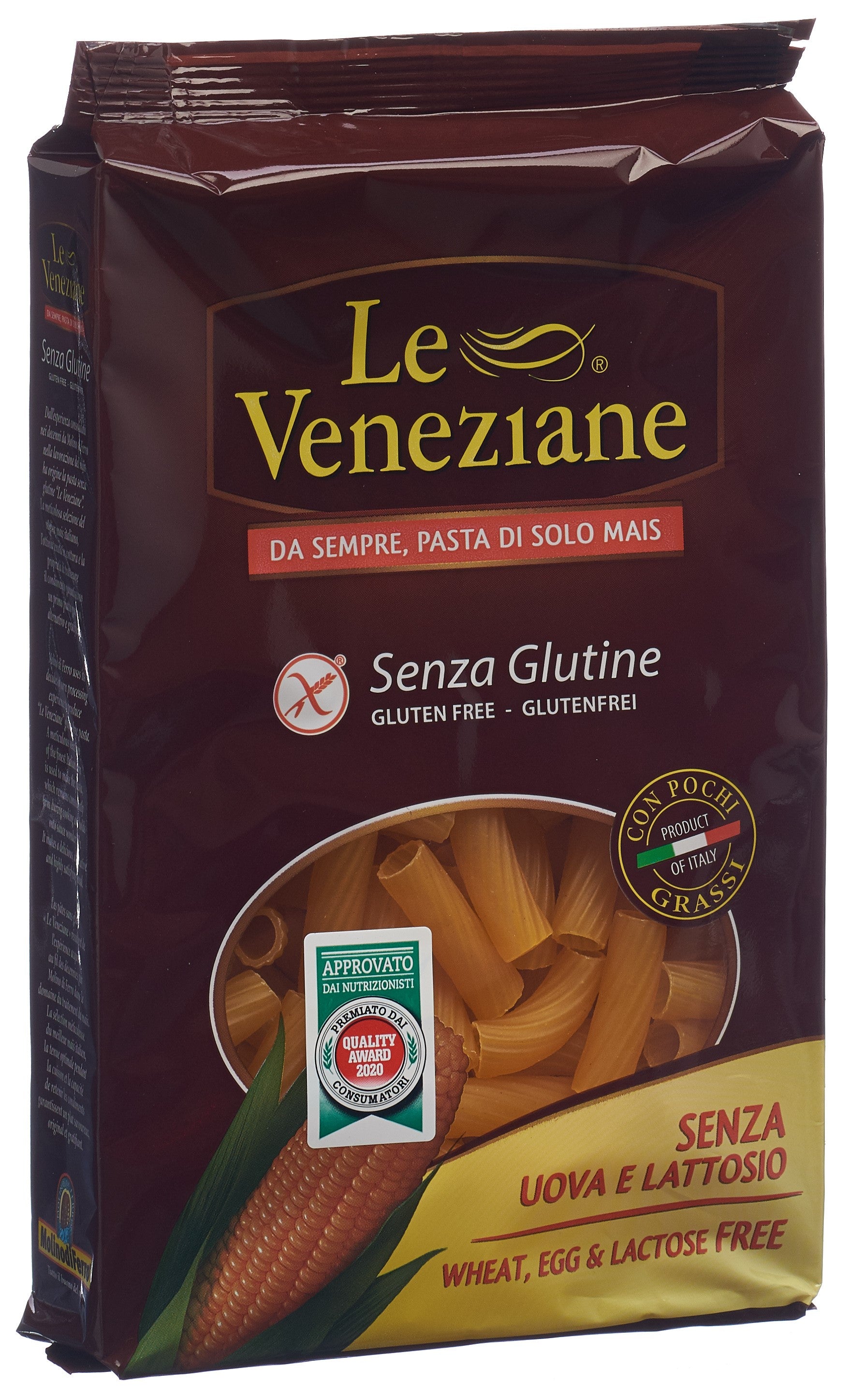 LE VENEZIANE Rigatoni Maïs Sans Gluten Bio 250 g